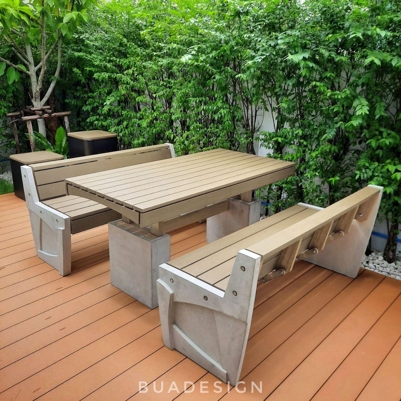#buadesignstudio #outdoorfurniture #outdoorbench #bench #������ʹ��#��ҹ��ʹ�� #���������ʹ��#���ʹ�� #����������ҧ�� #ecowood